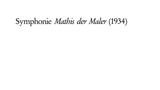 【自制导赏】欣德米特：交响曲《画家马蒂斯》