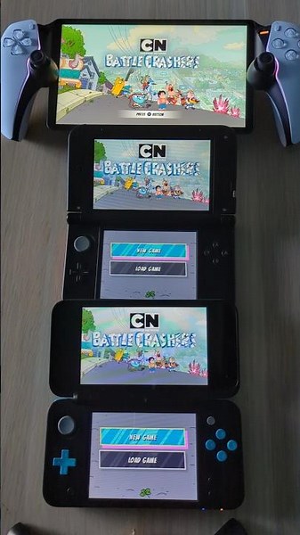 Cartoon Network Battle Crashers- PlayStation 5 vs 3DS XL vs New 2DS XL Speed Comparison