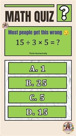 Can You Solve This Math Question in 5 Seconds? 🔥 #brainteaser #mathchallenge