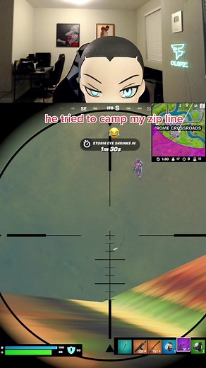 Voice Crack Moment in Fortnite Duos with Amazing Snipe!