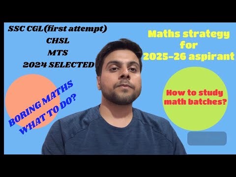 Maths strategy by ssc cgl chsl mts selected aspirant