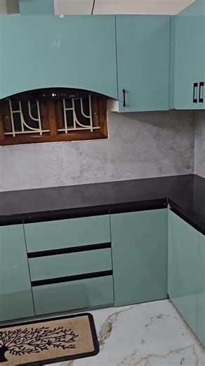 10 × 6.5 ka open Modular Kitchen design 🔥🔥 #srinterior #home #home #interior #kitchen #trending