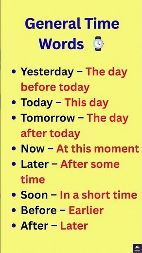 Time Vocabulary | Beginner English ⏰