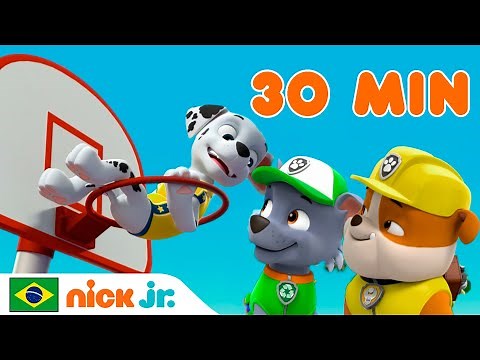 Patrulha Canina | 30 minutos da Patrulha Canina salvando o dia | Nick Jr. em Português