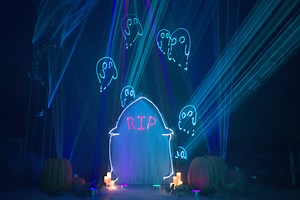 While Halloween may have come and gone, it's never too late to relive the holiday! 🎃✨ Watch the full video showcasing the behind-the-scenes of how we created our most recent laser show for Halloween. 👻 Interested in how lasers can elevate your next event? Email our sales team at sales@pangolin.com to learn more! #kvantlasers #poweredbypangolin #Unitylasers #lasers #Halloween #Holidays #holidaydecor | Pangolin Systems