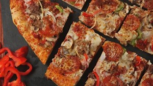 Slush, sausages, and thin crust pizza. Just some of the Food Festival menu. | Phantom Gourmet