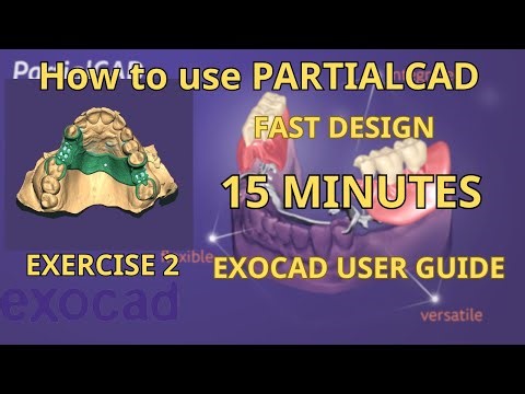 Exocad Design ... PARTIALCAD DESIGN EXERCISE . HOW TO USE EXOCAD SOFTWARE . Removable dentures.