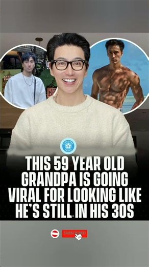 😳 THIS 59-YEAR-OLD GRANDPA LOOKS 30! AGELESS KING 👑🔥💪#shorts