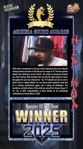 Maze Overlay 2025 Arizona Sound Rapper Of The Year