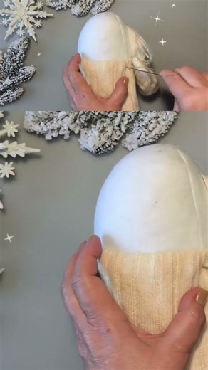 Little Winter Gnome "Snowy" in a Cozy Sweater | Step-by-Step Tutorial 👆🏻tap for more