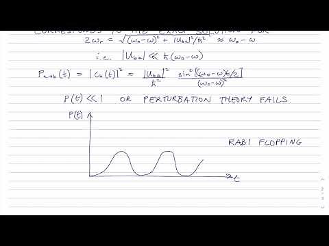 Time-dependent Perturbation Theory and Rabi Oscillations