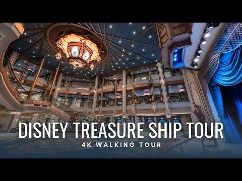 Disney Treasure Cruise Ship Tour 4K | Full Walkthrough