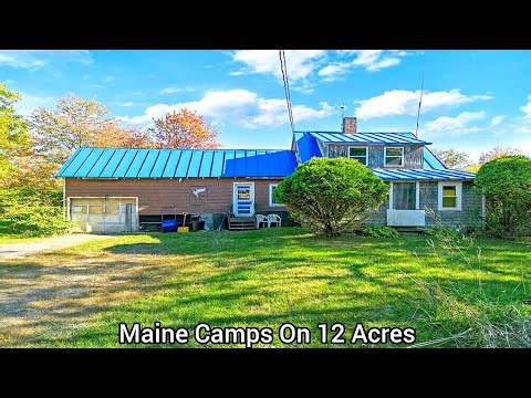 Maine Camps On 12+Acres | $175k | ME Real Estate | New England Farms | Midcoast ME