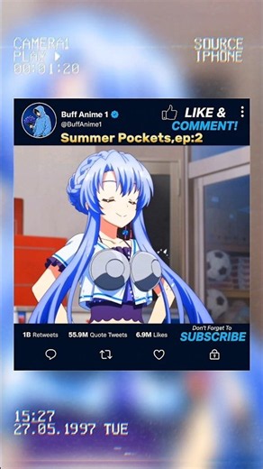 Summer Pockets, ep: 2 #BuffAnime1 #Anime #AnimeShorts #Shorts #AnimeEdit