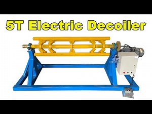 5T 1250mm electric decoiler machine | Automatic decoiler machine with electric motor