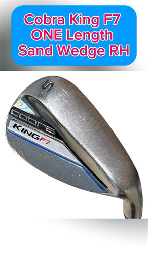 FOR SALE $82.77 Cobra King F7 ONE Length Sand Wedge RH 37in Steel Shaft Golf Pride