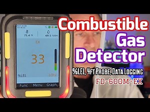 Combustible Gas Detector | Data Logger EX LEL (FD-600M-EX)