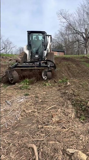 ASMR Harley rake on top soil