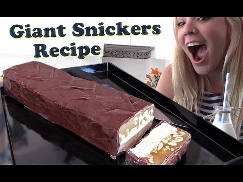 World's Biggest Snickers Bar Recipe 5lbs HOW TO COOK THAT giant candy bar Ann Reardon