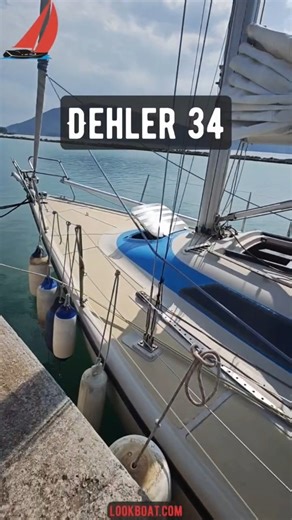 Look Boat on Instagram: "The 1986 Dehler 34 Optima 106 cruiser racer is a versatile sailboat known for its performance and cruising comfort. With a well-maintained YANMAR 3 GM 30 HP engine, it offers reliable power when needed, while the boat’s sail plan includes a main, Genoa, spinnaker, and asymmetric sails for various sailing conditions. The boat features an electric windlass for ease in anchor handling, complemented by a sturdy Inox Bruce anchor with 70 meters of 6 mm chain. Onboard systems