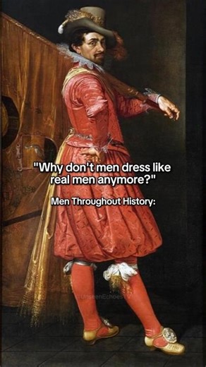 Why Don't Men Dress Like This Anymore... #shorts #medieval #funny #pov #memes #fashionhistory #art