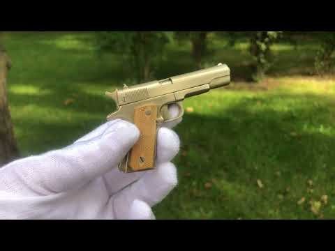Mini gun that shoots | the Colt 1911 in action | 2mm mini Slide Colt 1911 | miniature M1911| W.POLAH
