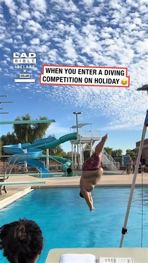 Went on holiday and surprised everyone by owning the diving contest! 🏆💦😆 | LADbible Ireland