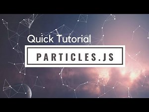 Create particle effect with particles.js | Use particles as background using HTML CSS and jQuery