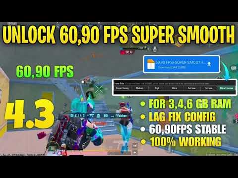 💫60,90 FPS+SUPER SMOOTH CONFIG BGMI 4.3 |BGMI LAG FIX CONFIG 4.3 | 120 FPS LAG FIX CONFIG PUBG 4.3