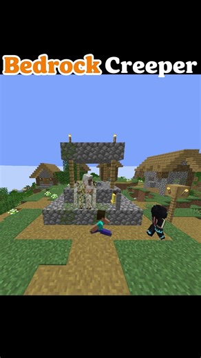 “Why Bedrock Creeper is SCARIER 😭 (Minecraft)”