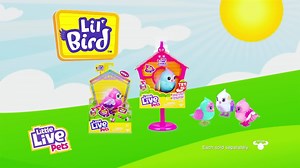 Lil' Birds are the sweetest friends you'll ever meet! 🐦💙 These adorable little round birds with big beautiful eyes and long beautiful lashes, come to life in your hands as you pet and interact with them. The more you pet, the happier your Lil' Bird will get! 😃😃😃 Collect them all to form your own fabulous singing flock! 🤗🎵 Available at Walmart Canada ! | Little Live- Canada