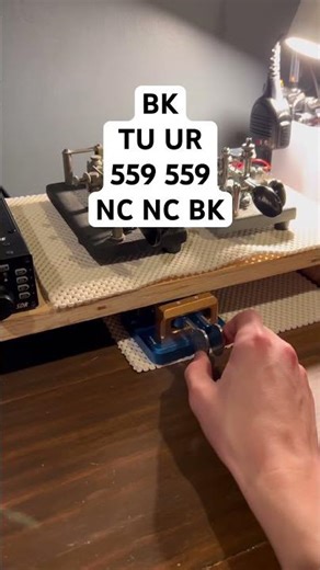 First contact with new ham radio setup #hamradio #morsecode