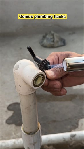 Remove broken faucet thread from pipe #shorts #plumbing