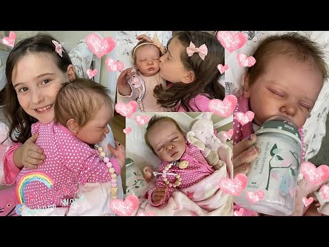 REBORN BOX OPENING & NIGHT ROUTINE with our NEWBORN BABY GIRL