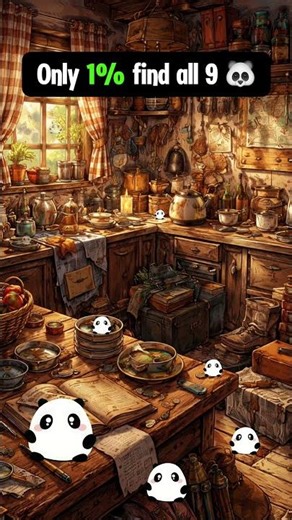 Only 1% can find all Pandas 🐼 9️⃣