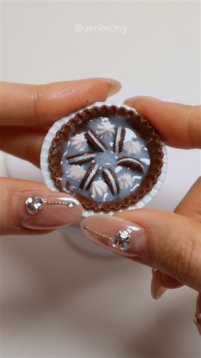 Satisfying Miniature: Making Mini Oreo Cream Tart ASMR (No talking)
