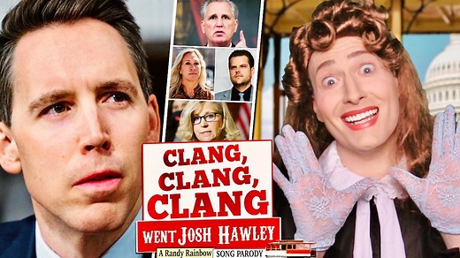 ***NEW VIDEO*** All aboard the GOP Express! Next stop Crazytown. 🥴🚋🎶🌈 #ClangClangClangWentJoshHawley | Randy Rainbow