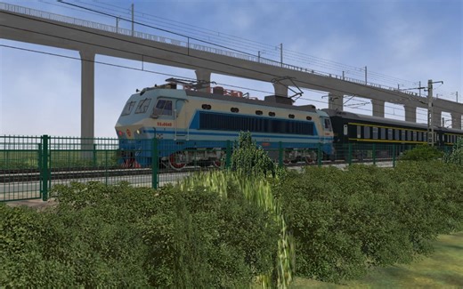 【MSTS/OR】沪昆线 SS8牵引K808次 通过松江站