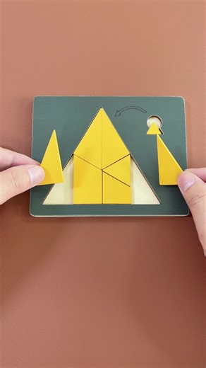 Putting triangle in the frame, easy or impossible?#puzzle