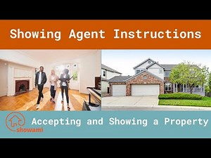 Showing Agent Instructions - How to accept and show a property with Showami
