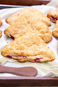 Peach & Raspberry Scones
