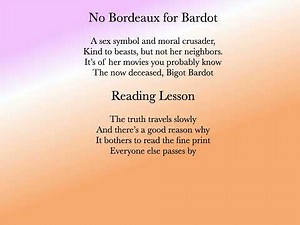 No Bordeaux for Bardot