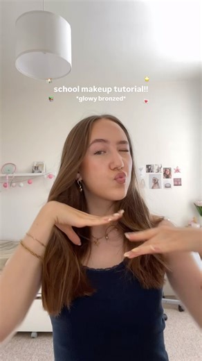 school makeup tutorial!! 💌 #makeup #makeuptutorial #schoolmakeup #backtoschool