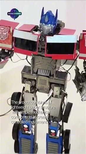 Creator turns paper into a moving Optimus Prime with simple robotics