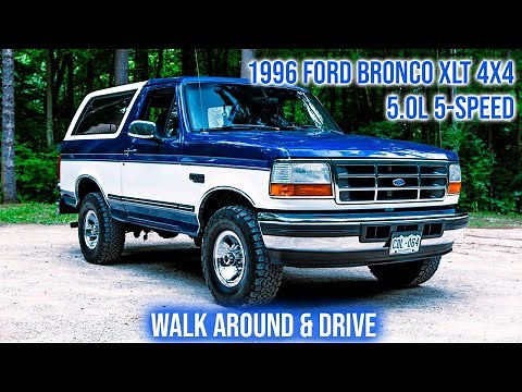 1996 Ford Bronco XLT 5.0L 5-Speed - Walk Around & Drive
