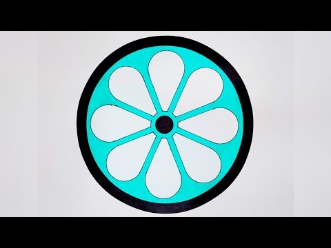 Circular Geometric Pattern || Geometric Design in Circle