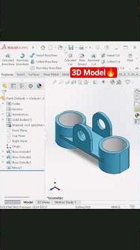 SolidWorks 3D Model | Tips and Tricks #shortsfeed #shorts