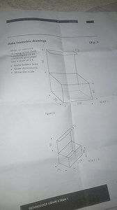 Task:Make an isometric drawing of the chalk box in Figure 15 ... | Filo