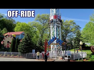 Down Time Off-Ride Footage, Lake Compounce S&S Drop Tower | Non-Copyright
