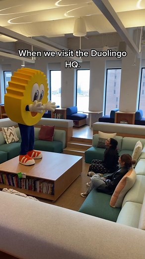 Do you think @Duolingo is mad we’re here? #scrubdaddy #smile #cleantok #cleaningtiktok #duolingo